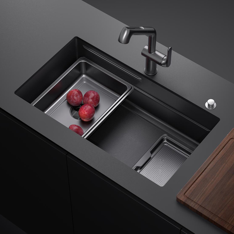 Раковина ручной работы с двойными ребрами серии БЛ 6.0