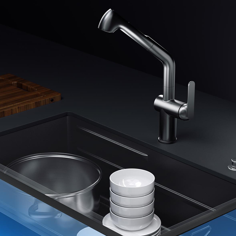 Раковина ручной работы с двойными ребрами серии БЛ 6.0