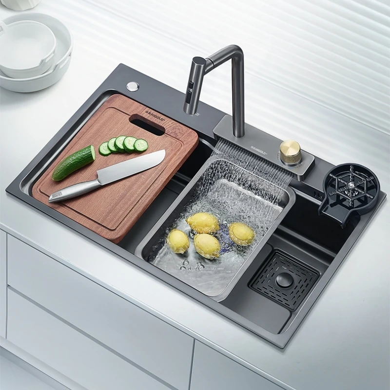 Angas B2 Stretch Edelstahl-Einzelbecken