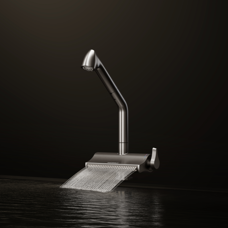 pull out kitchen taps