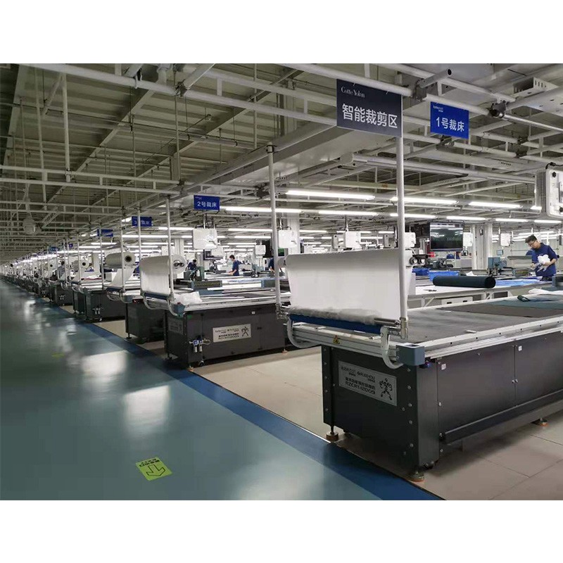 Oscillating Knife Single Layer Cloth Cutting Machine