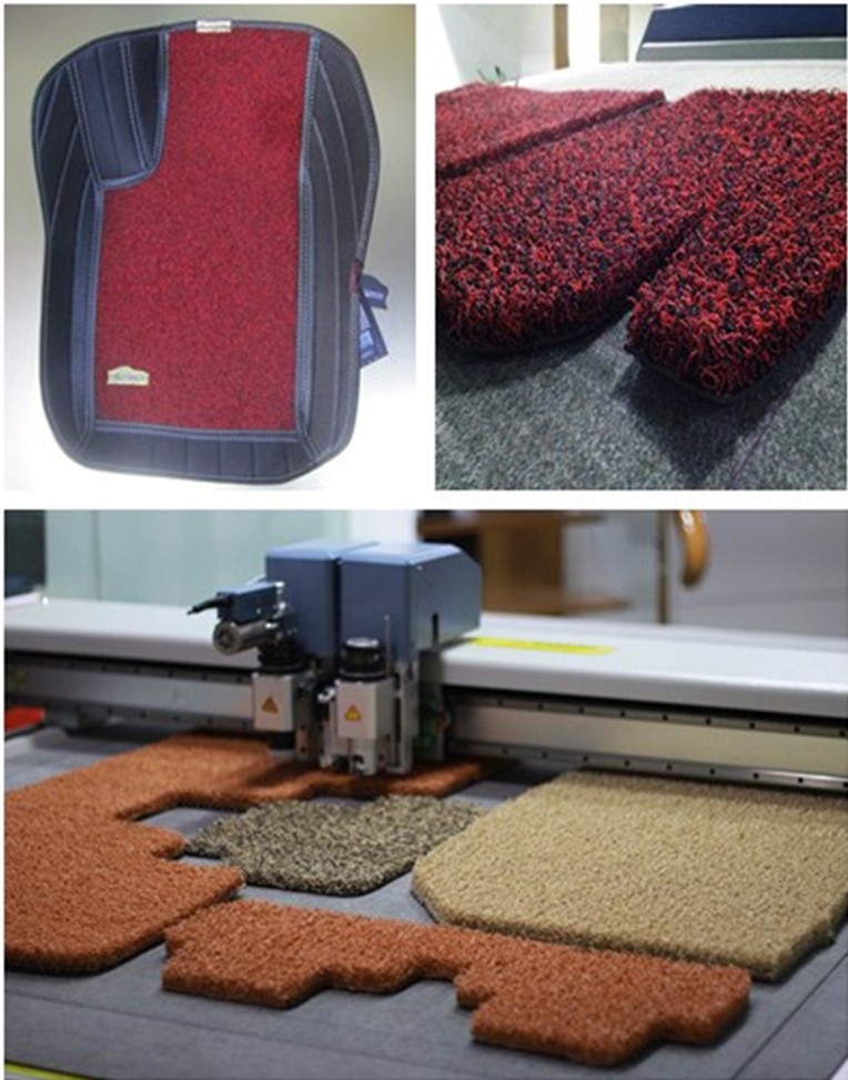 Car Mat And Carpet CNC Cutting Machine By Knife