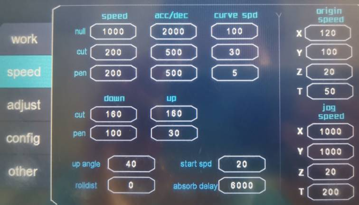 RUIZHOU: ٹول آپریشن پیرامیٹرز کا تعارف (CRT سیریز کاٹنے والی مشین)