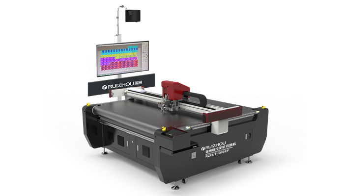 Ruizhou آلة قطع الجلود باستخدام الحاسب الآلي الجديدة للعينة