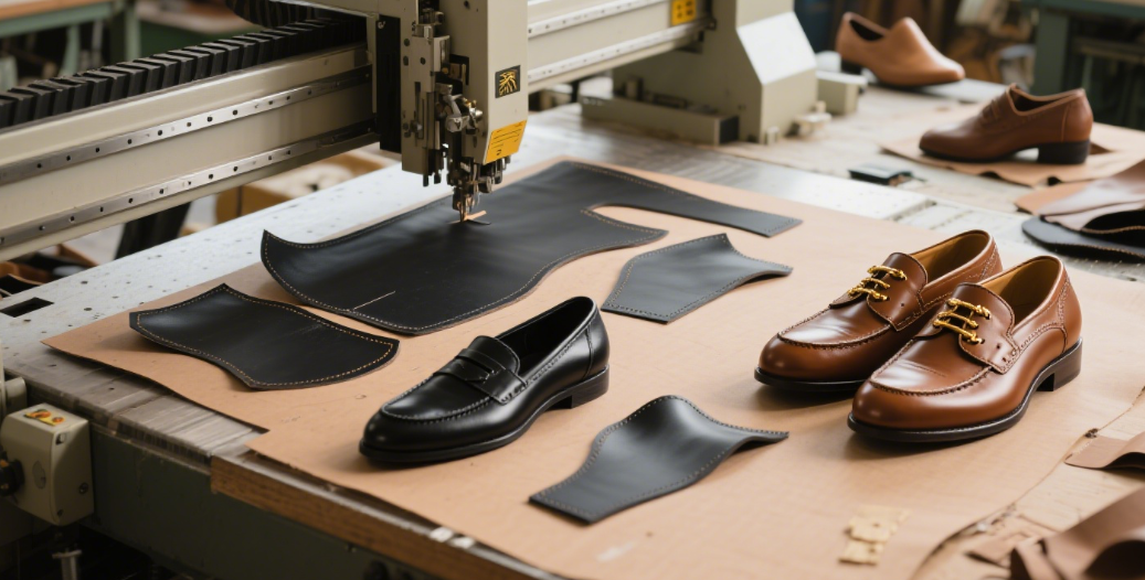 shoe leather cutting machine
