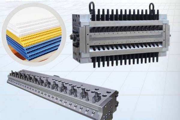 Hollow grid board extrusion mould