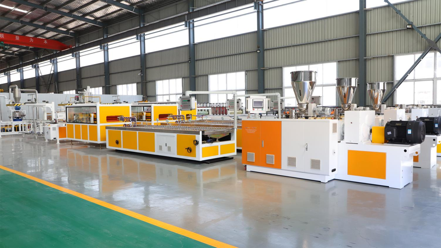 plastic extrusion line