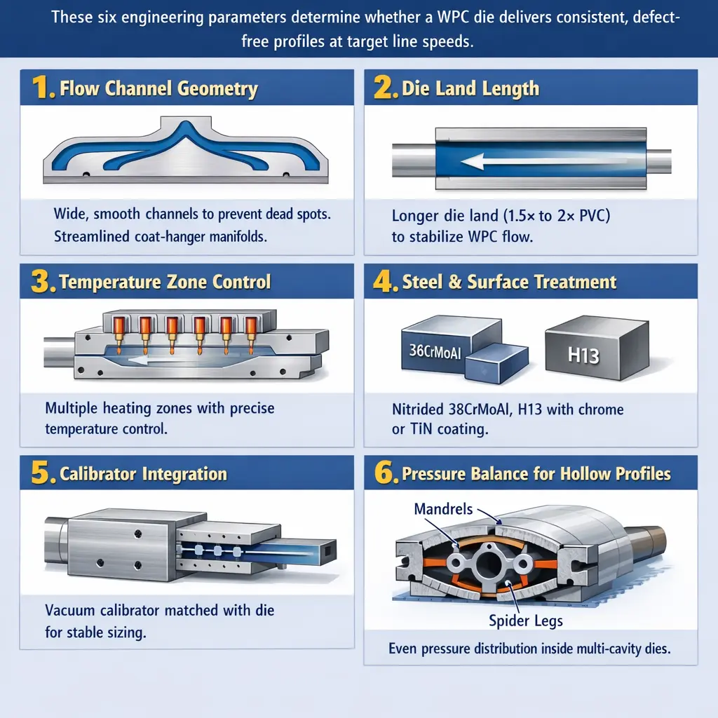 wood plastic composite mold