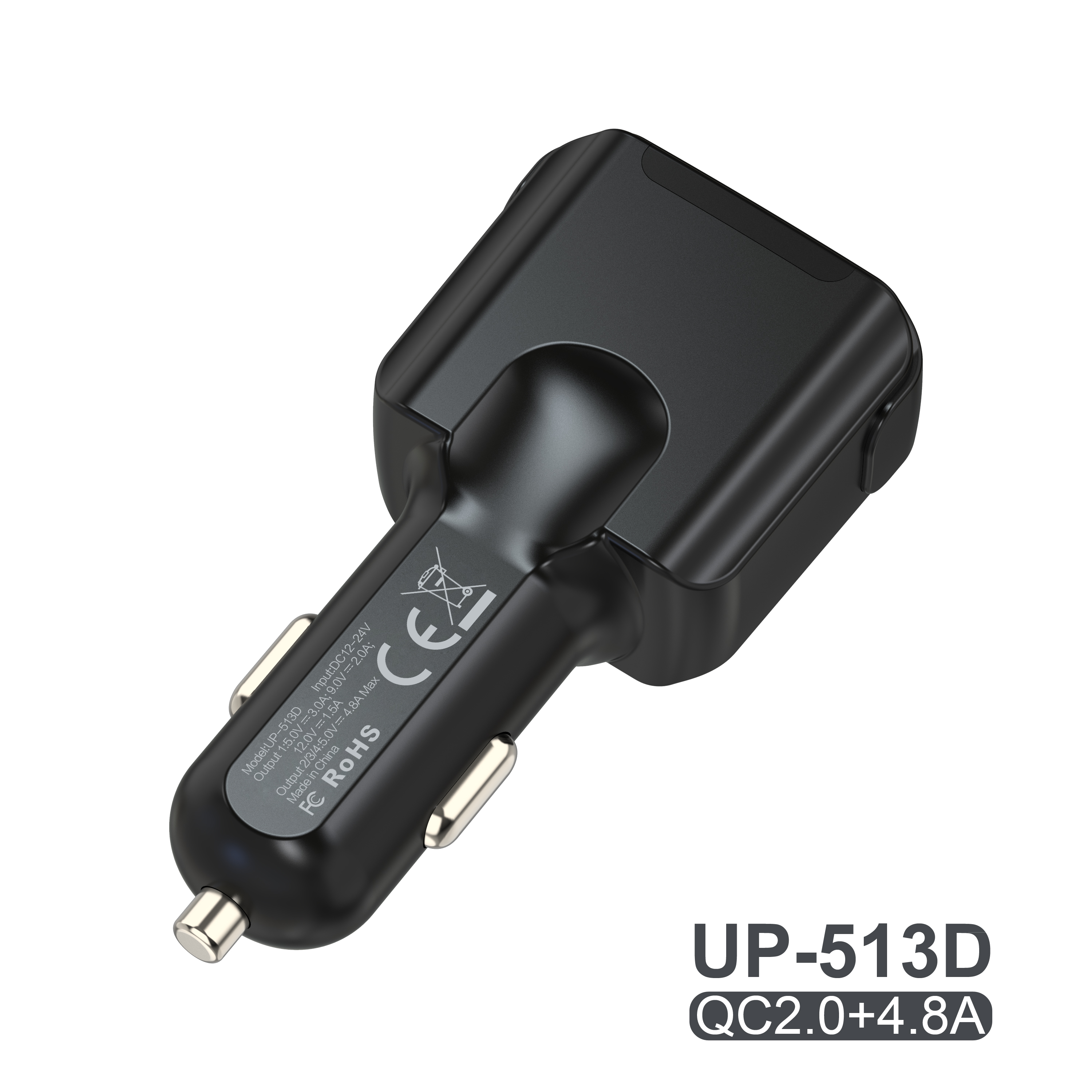 QC2.0+4.8A three USB port output car charging Manufacturers, QC2.0+4.8A three USB port output car charging Factory, Supply QC2.0+4.8A three USB port output car charging
