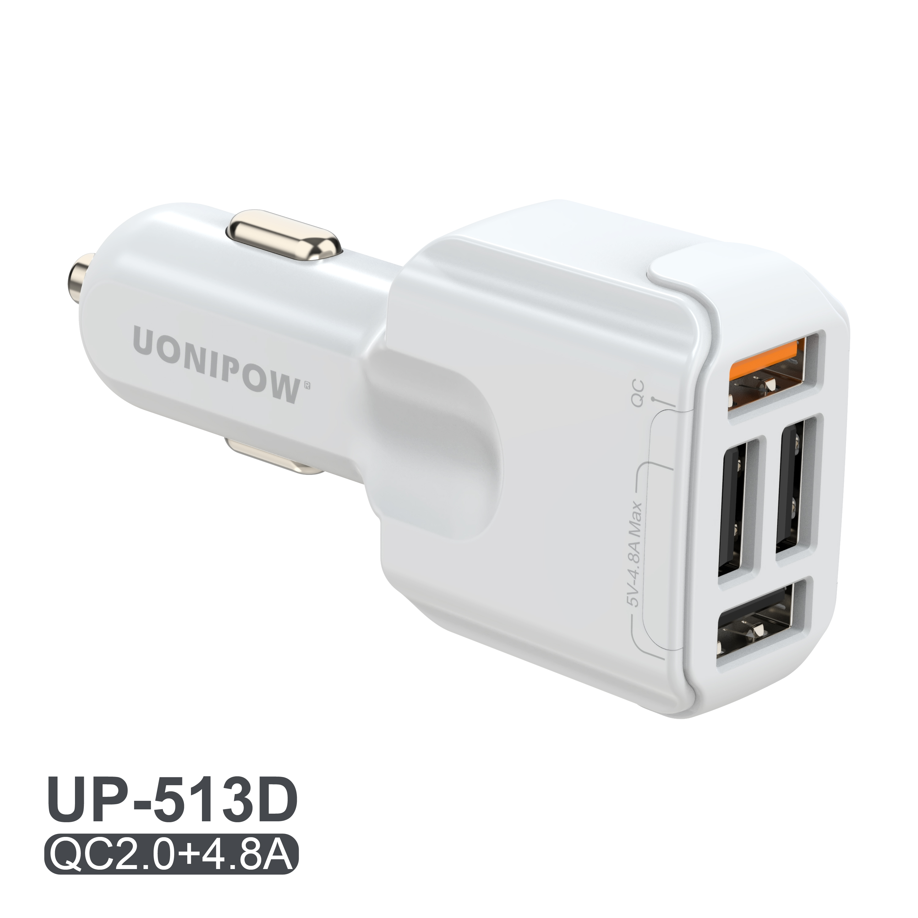 QC2.0+4.8A three USB port output car charging