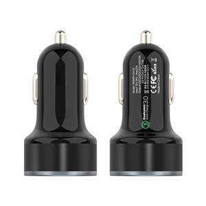 Double port QC3.0 car charger