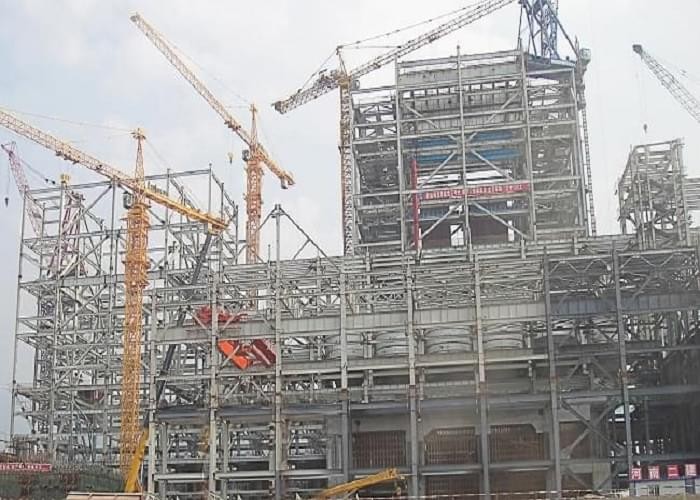 2*660MW Main Block Power Plant Steel Frame Construction Project