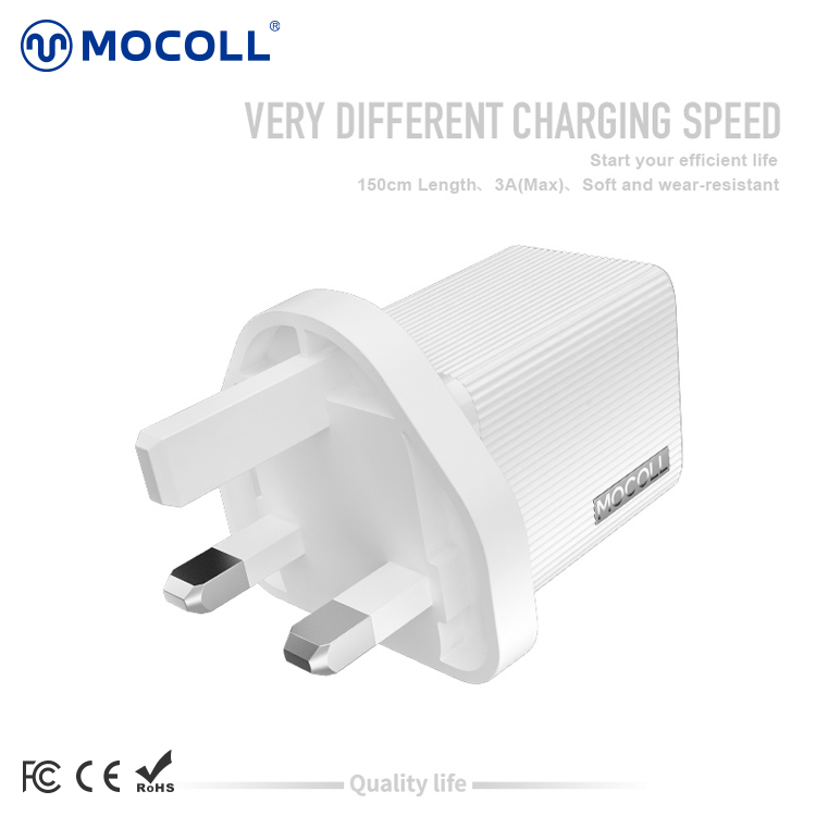 ALFA series 30W fast charger UK White