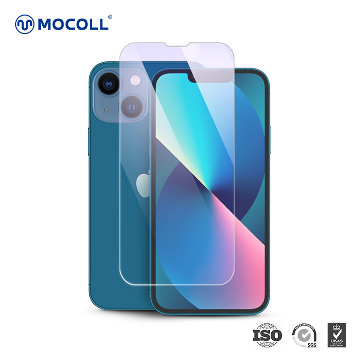 Protetor de tela de vidro temperado com corte de luz azul iPhone 13 Arrow Series 2.5D