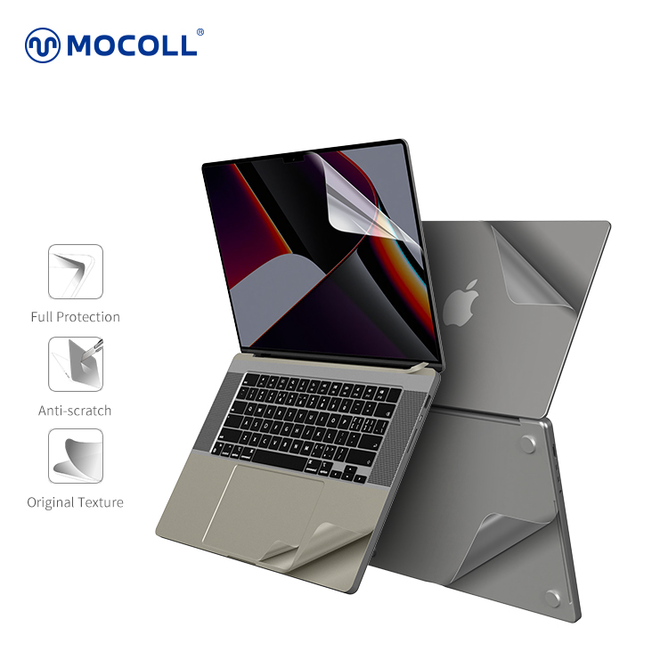 Black Diamond Series 6 in 1 MacBook Protector-MacBook Pro Silber