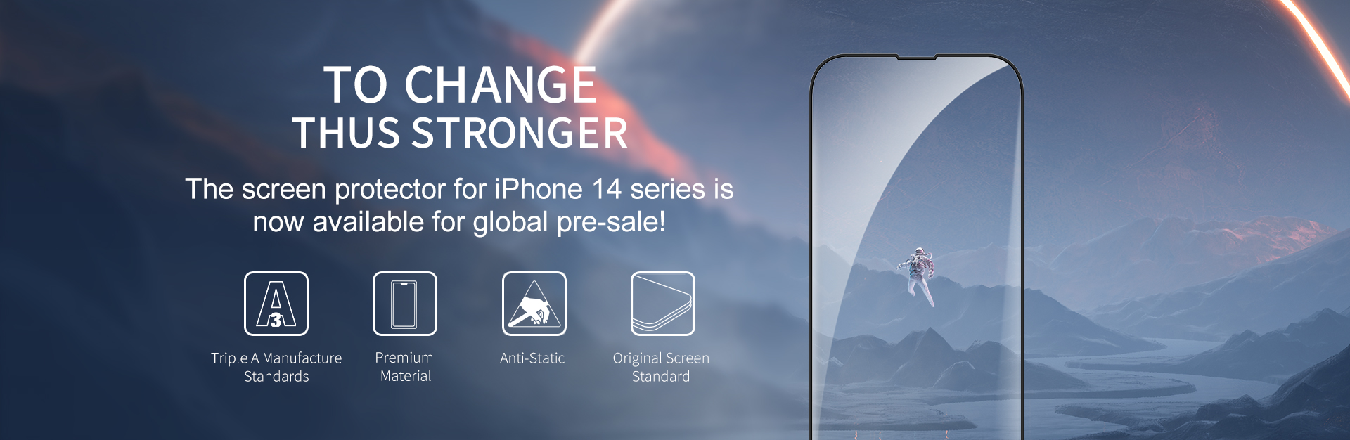 Protetor de tela de vidro temperado para iPhone 14 Series já está em pré-venda!