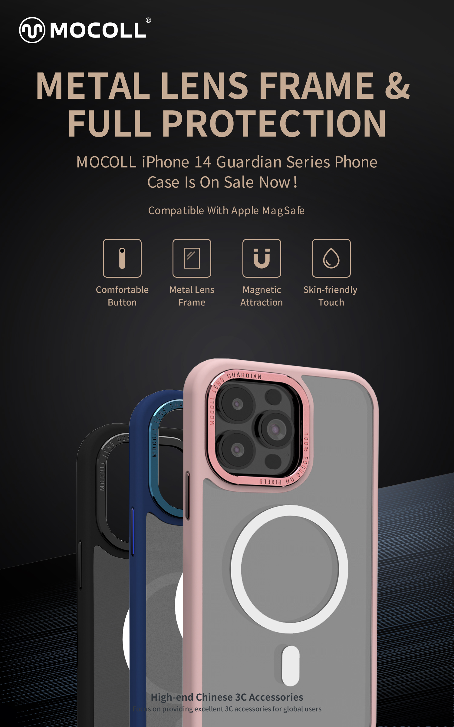 iPhone 14 magnetic phone cover