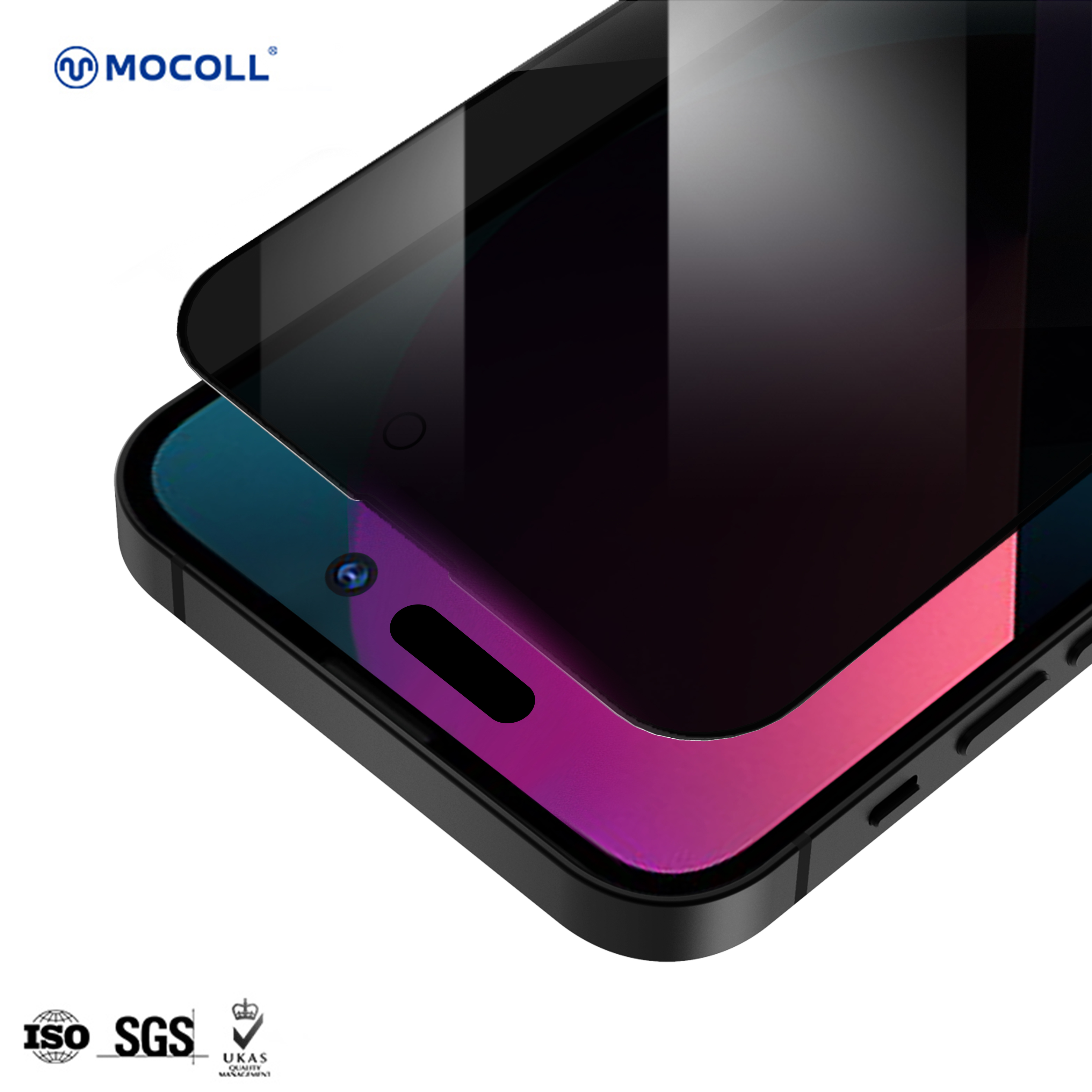 Китай iPhone 14 Golden Shield Series 2.5D Full Cover Privacy Закаленное стекло, производитель