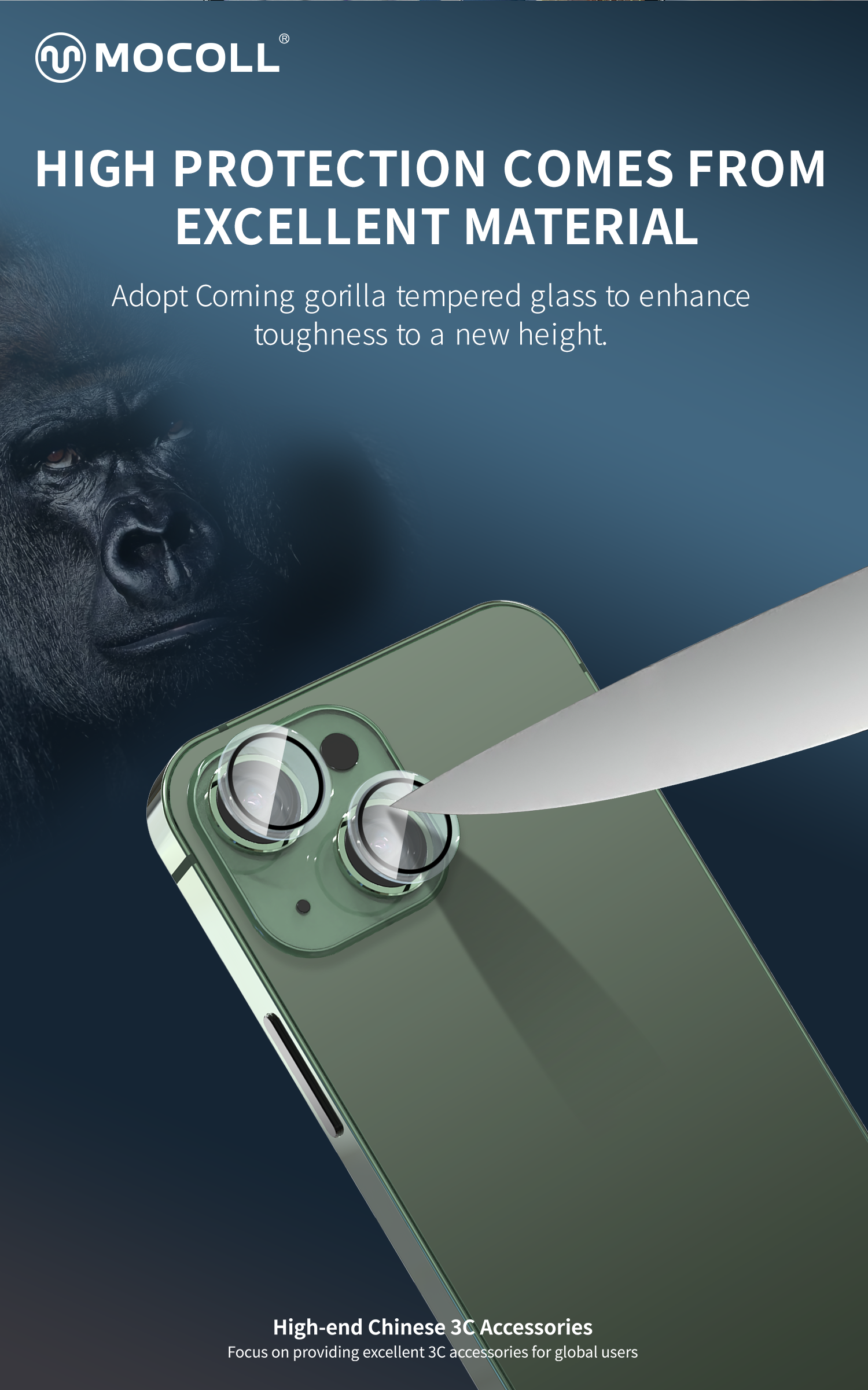 Tempered Glass phone full coverage lens screen protector