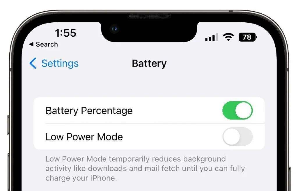iPhone 14 battery updated