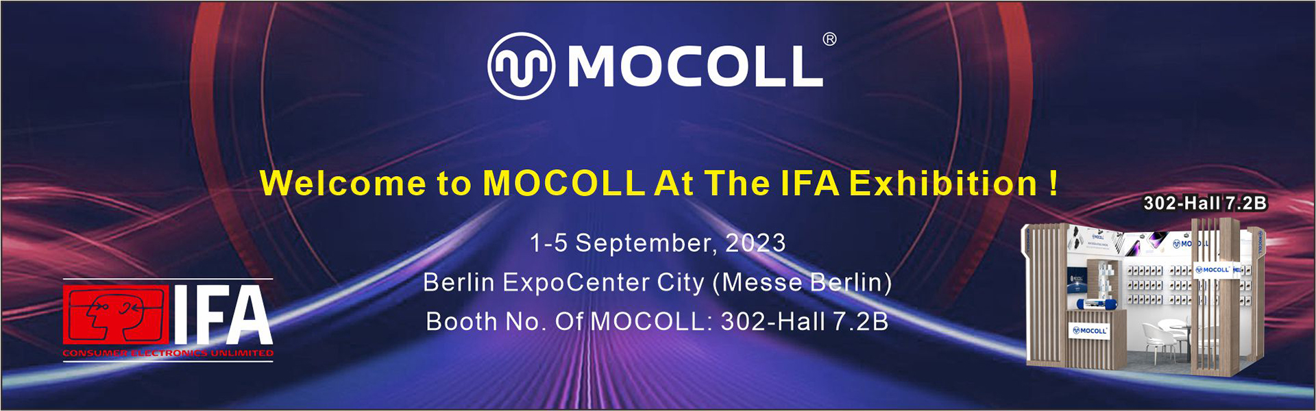 Welcome To Visit MOCOLL At The IFA Exhibition！