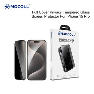Pełne zabezpieczenie ekranu ze szkła hartowanego 2,5D do iPhone'a 15 Pro