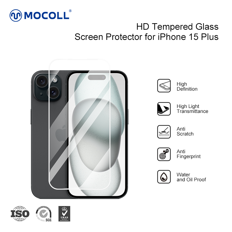 2.5D HD Screen Protector for iPhone 15 Plus