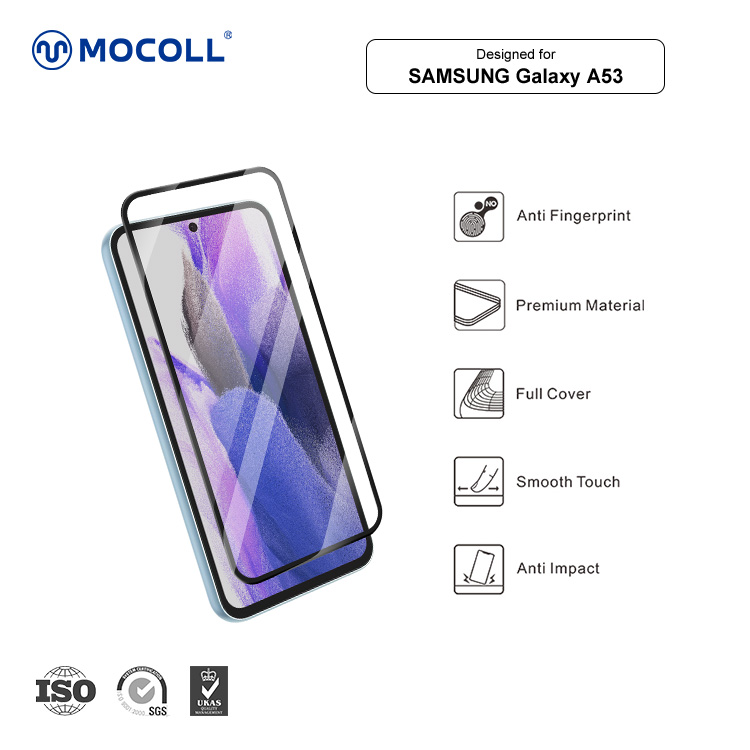 2.5D Full Cover Tempered Glass Screen Protector for SAMSUNG Galaxy A53