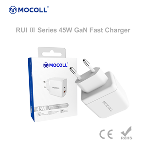 RUI Ⅲ Series 45W Dual-Port GaN Fast Charger for EU