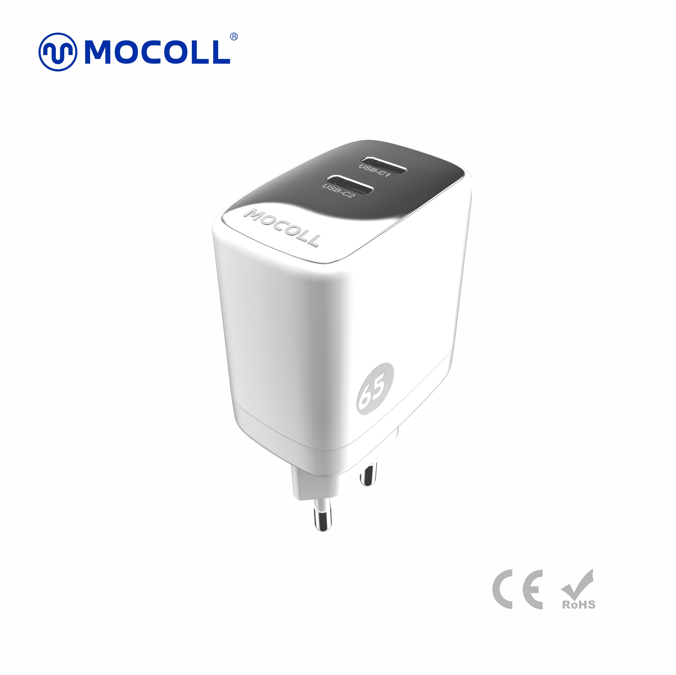 FLASH Series 65W Dual-Port GaN Fast Charger for EU
