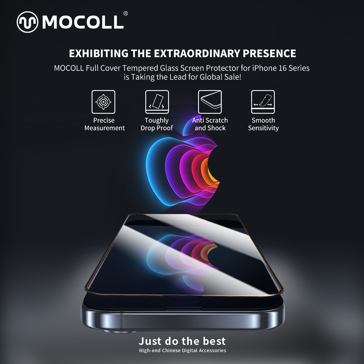 Ecco il! MOCOLL Nuova protezione per lo schermo in prevendita per iPhone 16!