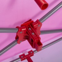 Großer Reisebett-Laufstall in rosa Farbe