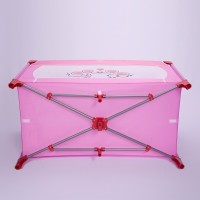 Großer Reisebett-Laufstall in rosa Farbe