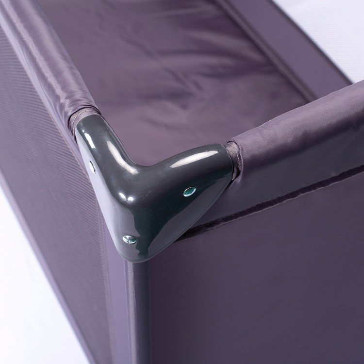 Cercadinhos de berço de viagem cinza para bebês