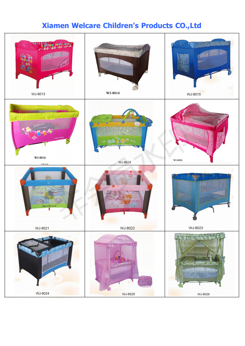 large square travel cot