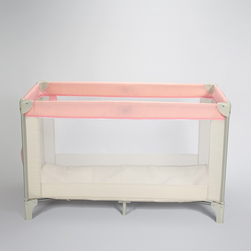 Pink Travel Cot With Bassinet