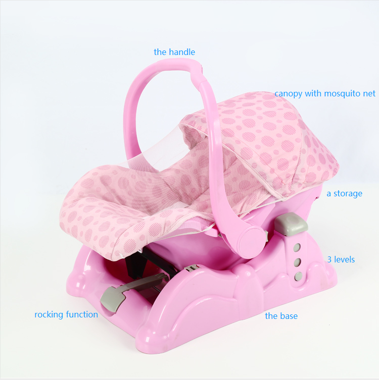 Portable baby carrier with sales handle