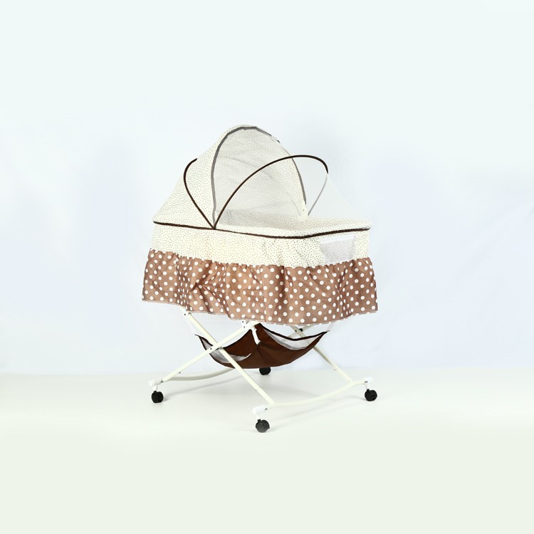 White Bassinet With Wheels