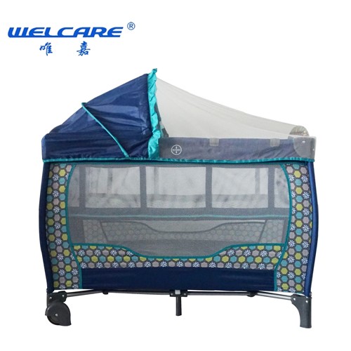 High quality Deluxe Travel Cot With Rock Wholesale Factory - Xiamen ...