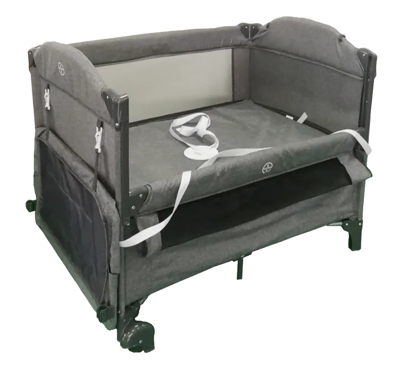 Beliebtes Babybett, Beistellbett, Baby-Beistellbett mit Windelablage