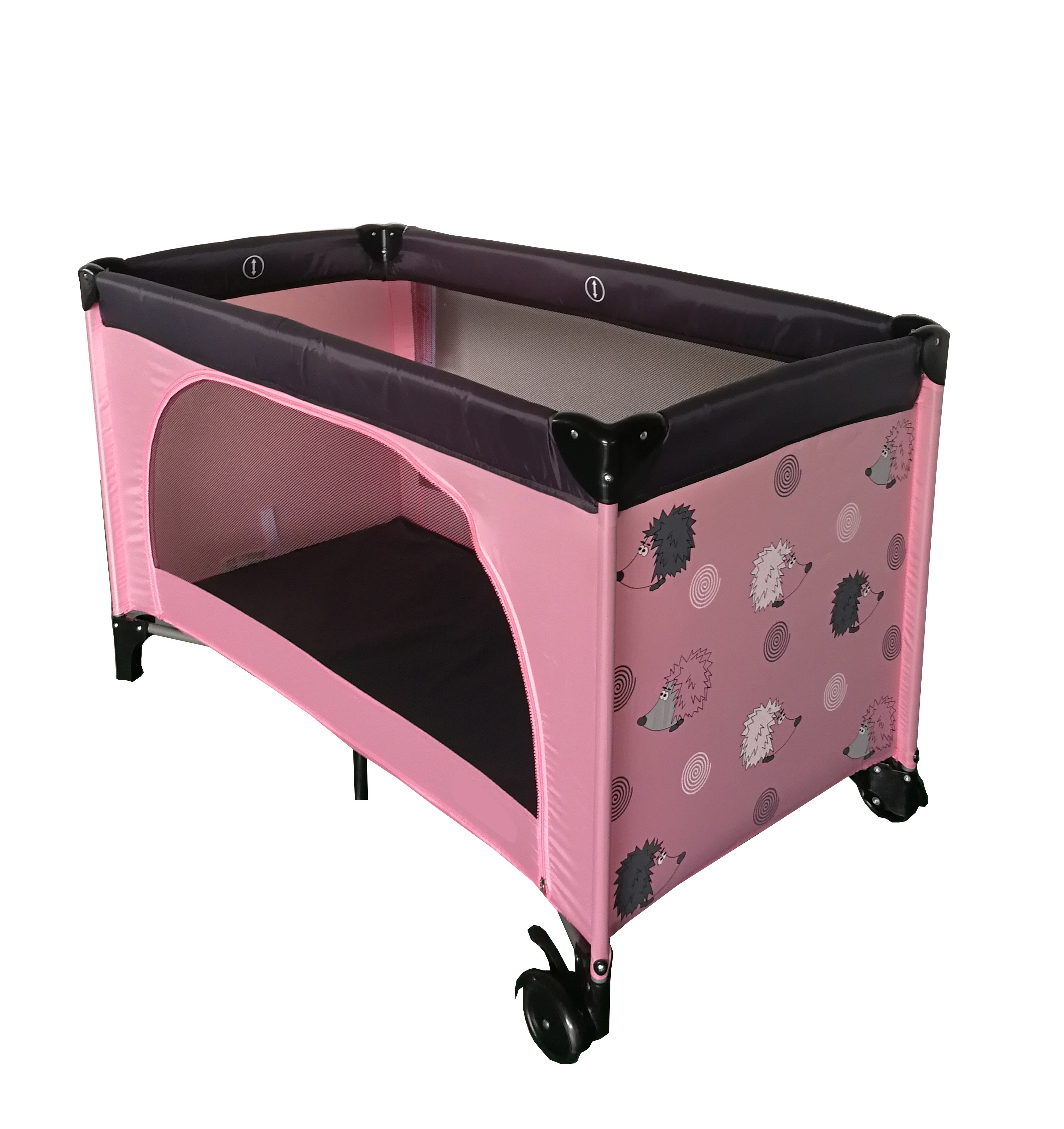 High quality New product pink kids' cribs baby travel cot for girl