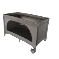 Lit Cunas gris, lit de voyage, cour de jeu pour bébé