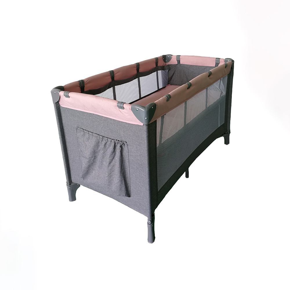 High quality Melange children cribs travel cot playpen Wholesale