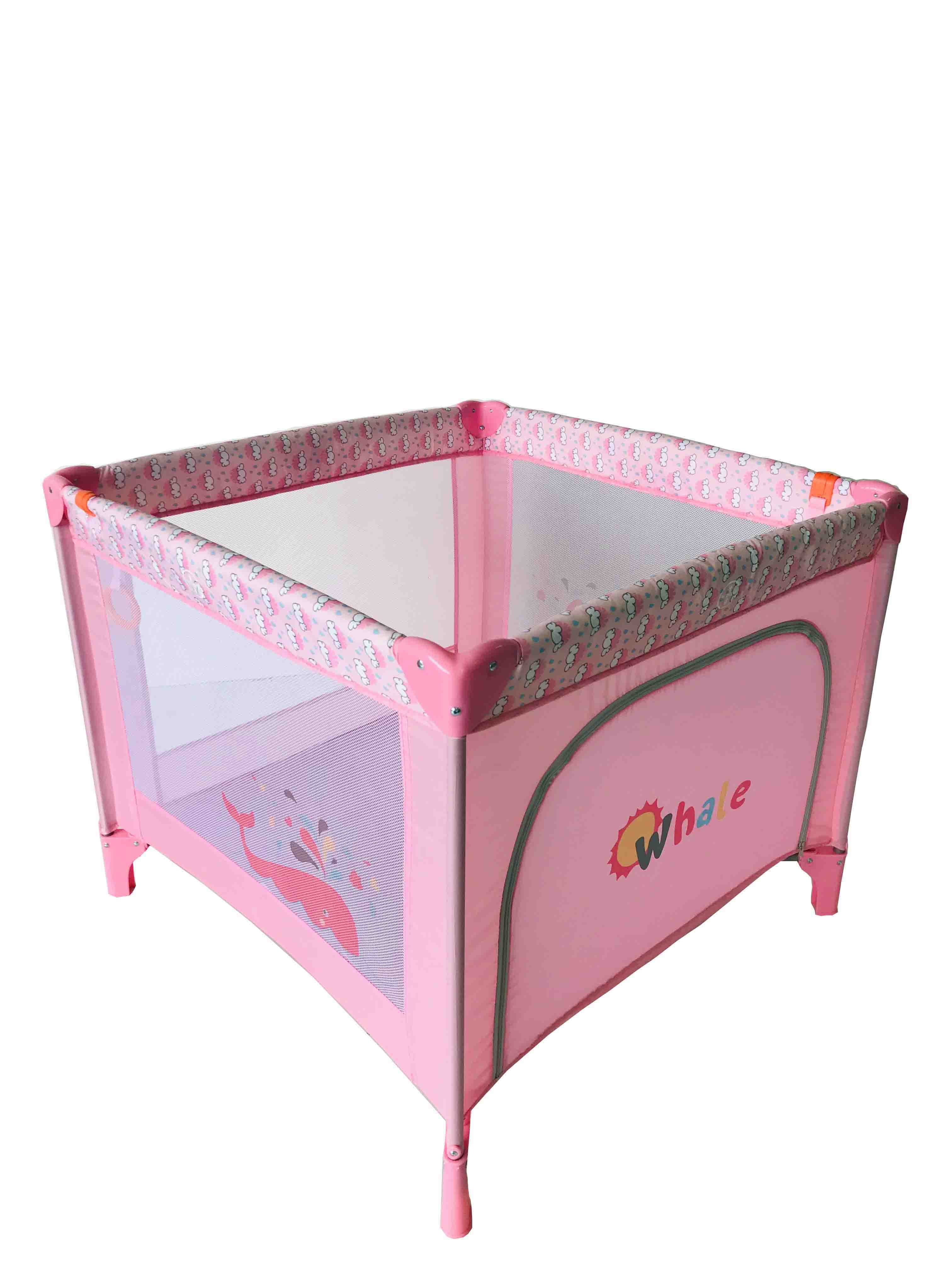 pink square playpen large baby fence play yard