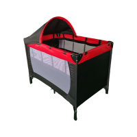 Schwarzes Reisebett für Kinderbetten