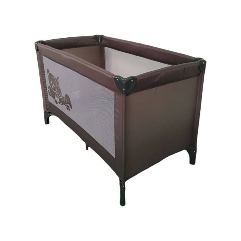 Box per bambini marrone, lettino da viaggio per recinti per bambini
