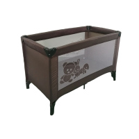 Box per bambini marrone, lettino da viaggio per recinti per bambini