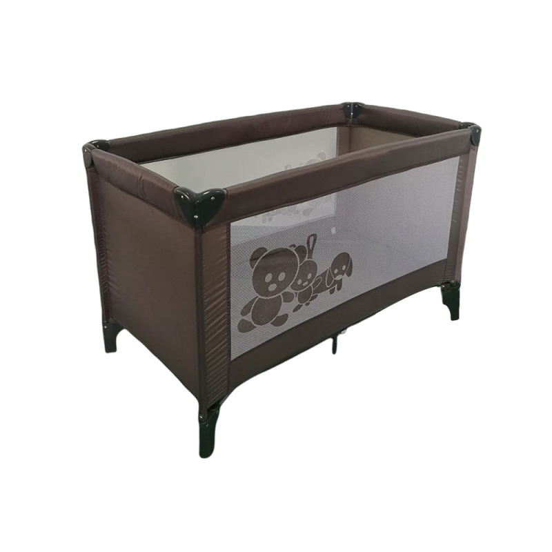 Box per bambini marrone, lettino da viaggio per recinti per bambini
