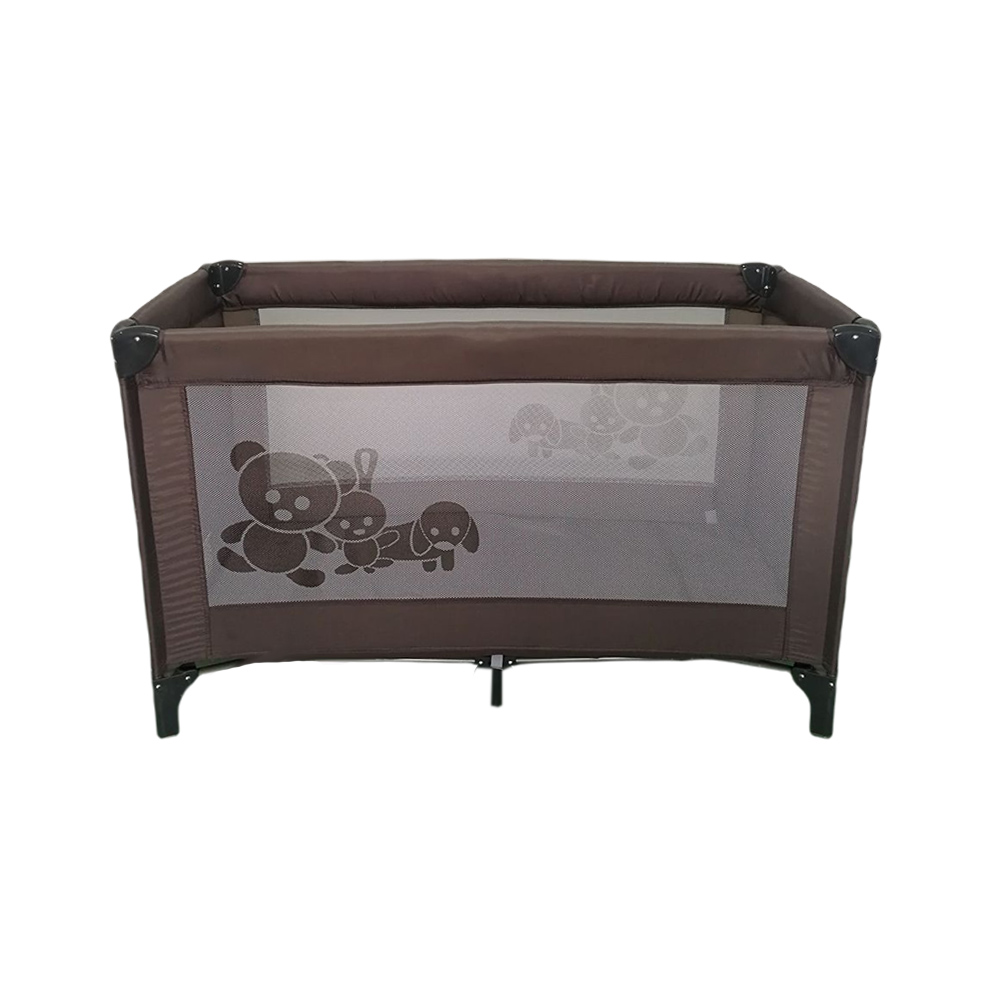 Brown kids' playpen baby corrals travel cot Factory