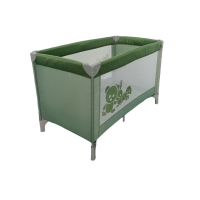 Green travel cot children beds